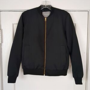 Everlane Bomber Jacket Men's XS Black Full Zip Minimalist